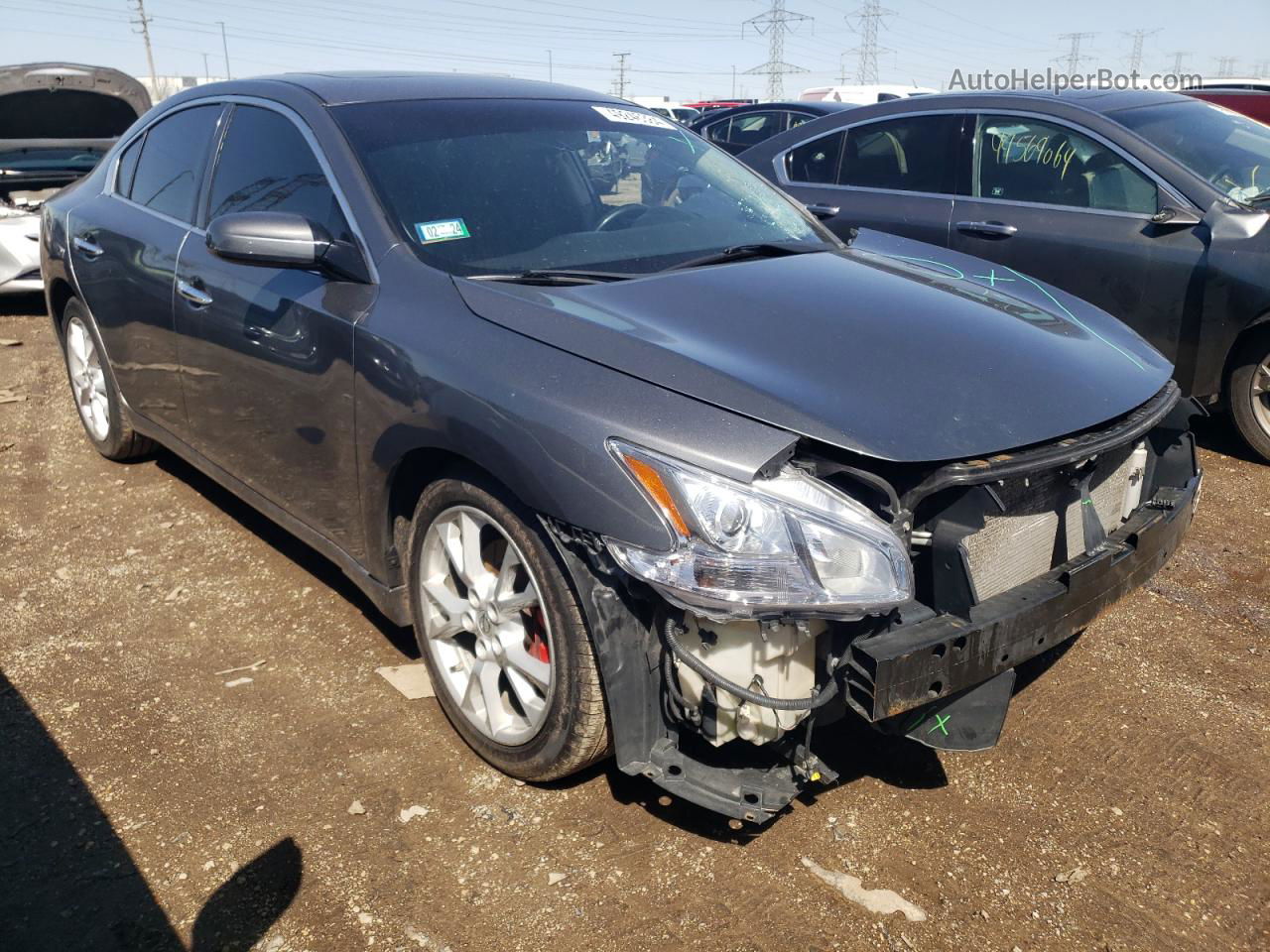 2014 Nissan Maxima S Gray vin: 1N4AA5AP5EC456968