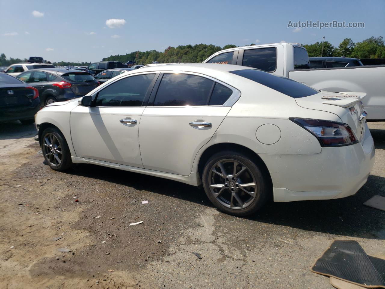 2014 Nissan Maxima S Белый vin: 1N4AA5AP5EC479098