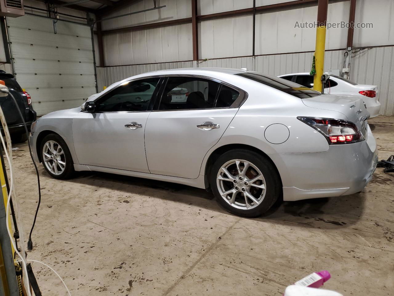 2014 Nissan Maxima S Silver vin: 1N4AA5AP5EC479800