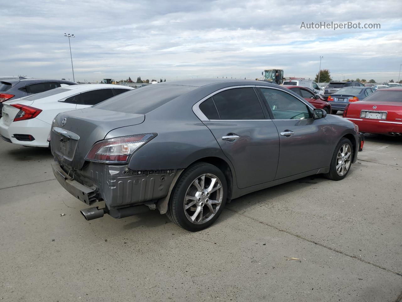 2014 Nissan Maxima S Серый vin: 1N4AA5AP5EC486682