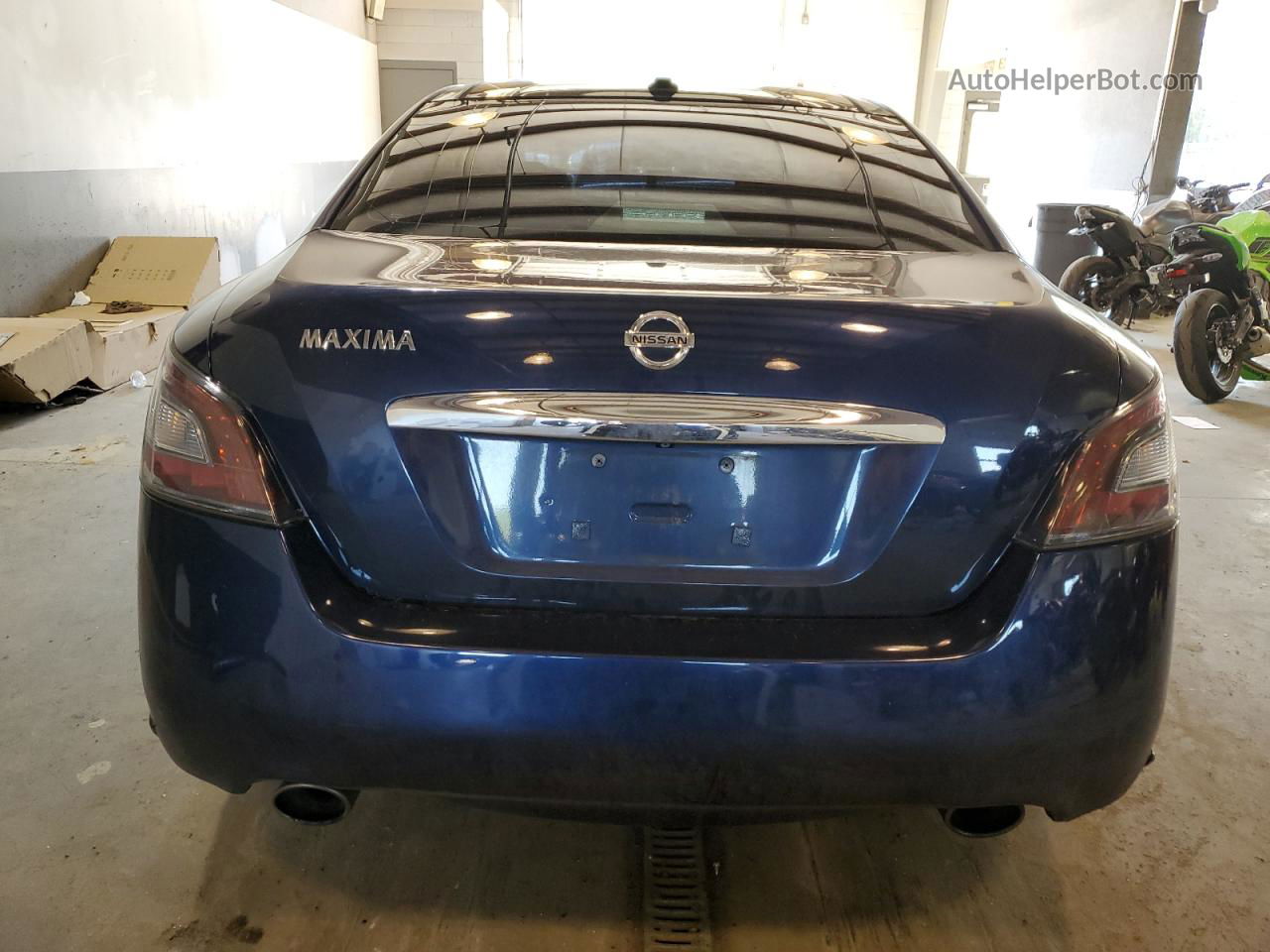 2014 Nissan Maxima S Blue vin: 1N4AA5AP7EC431148