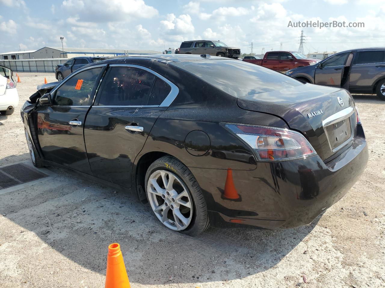 2014 Nissan Maxima S Burgundy vin: 1N4AA5AP7EC442005