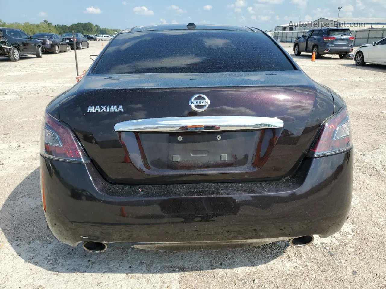 2014 Nissan Maxima S Burgundy vin: 1N4AA5AP7EC442005