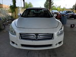 2014 Nissan Maxima S White vin: 1N4AA5AP7EC468006