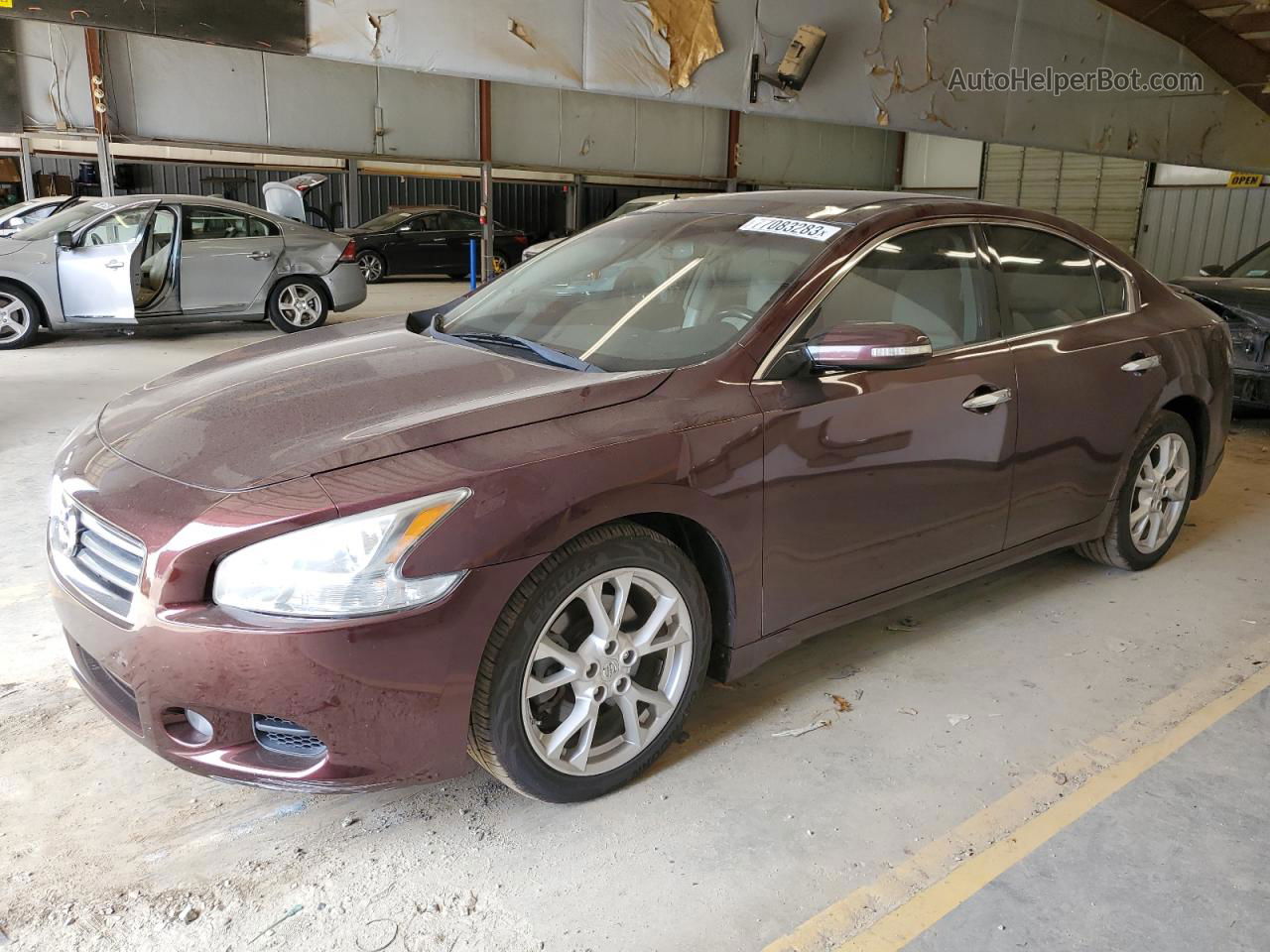 2014 Nissan Maxima S Maroon vin: 1N4AA5AP7EC484495