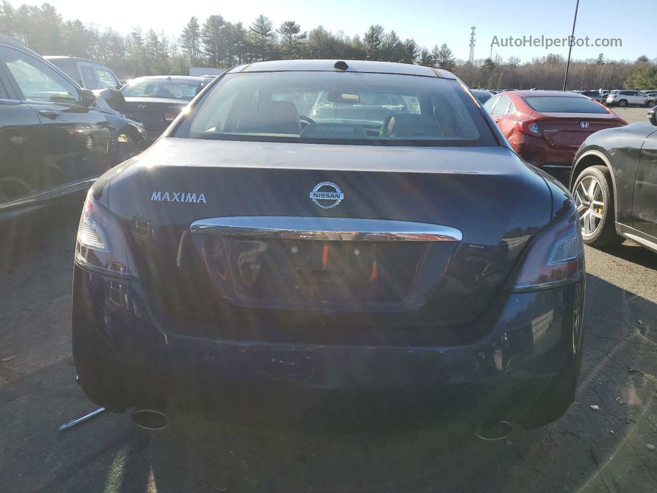 2014 Nissan Maxima S Синий vin: 1N4AA5AP7EC496498