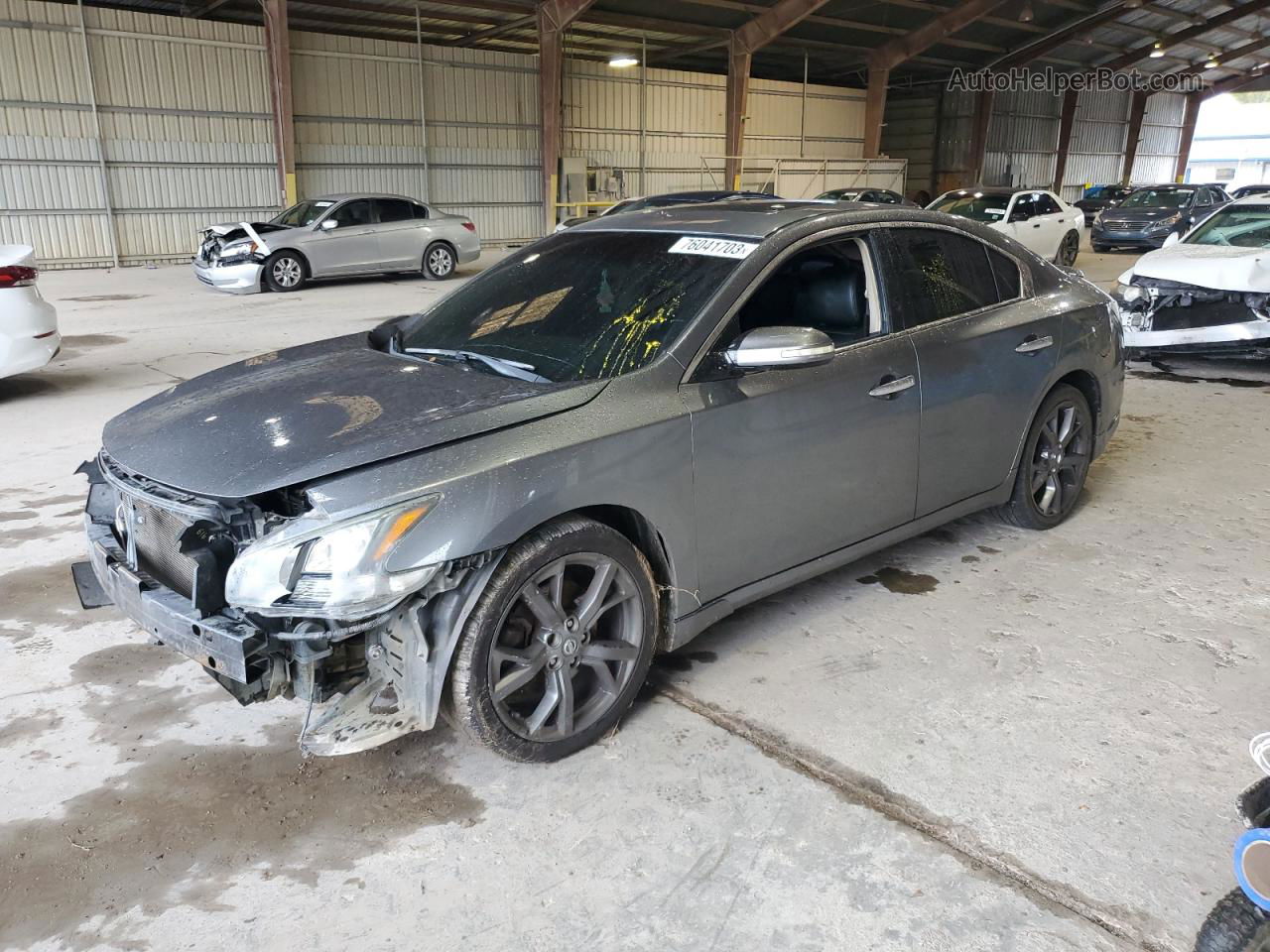 2014 Nissan Maxima S Gray vin: 1N4AA5AP7EC908094