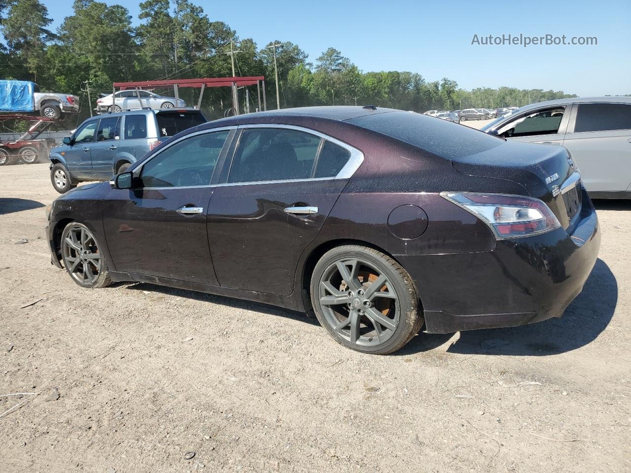 2014 Nissan Maxima S Black vin: 1N4AA5AP8EC433703