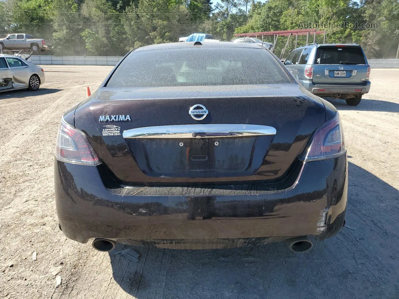 2014 Nissan Maxima S Black vin: 1N4AA5AP8EC433703