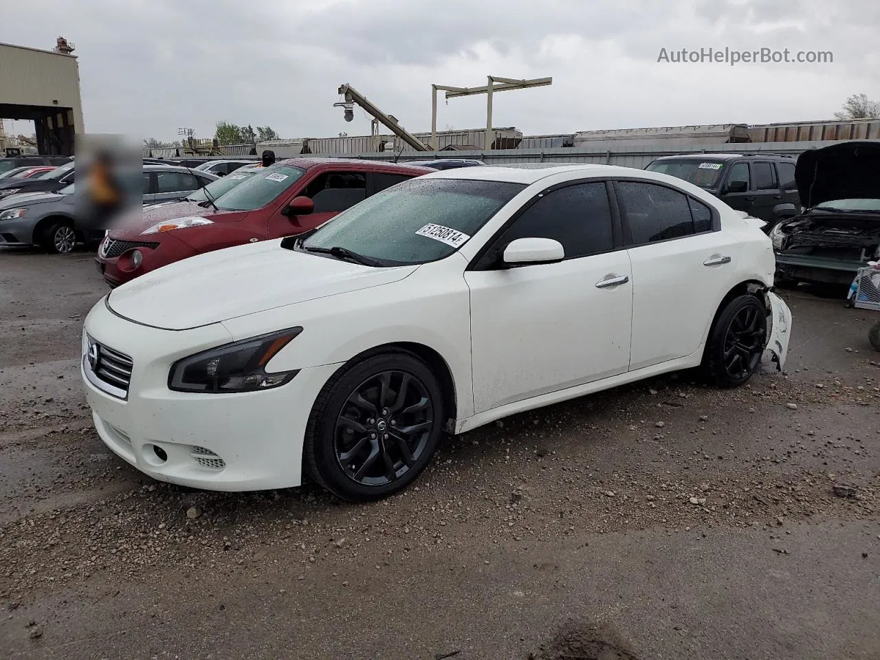 2014 Nissan Maxima S Белый vin: 1N4AA5AP8EC482206