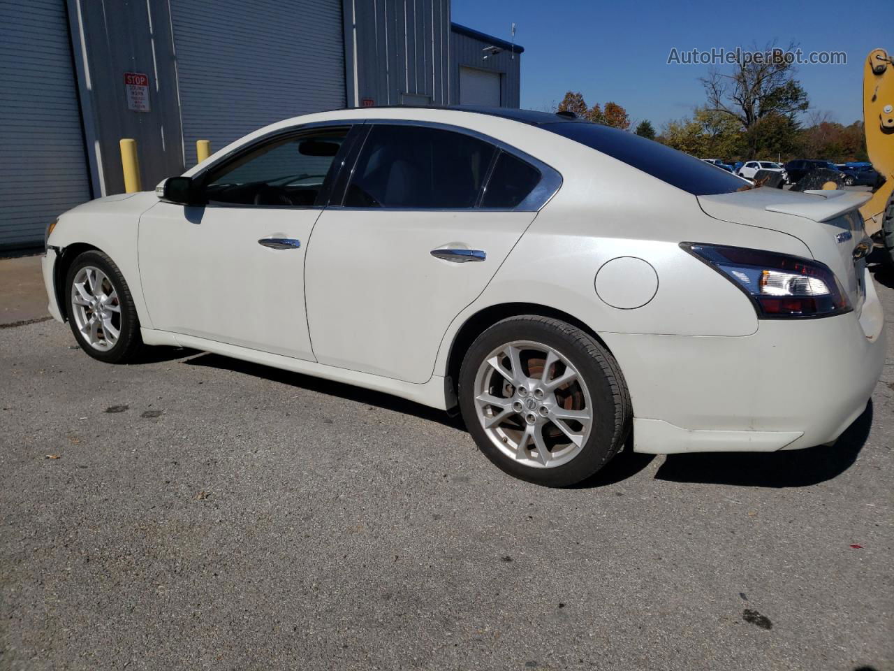 2014 Nissan Maxima S White vin: 1N4AA5AP8EC488622