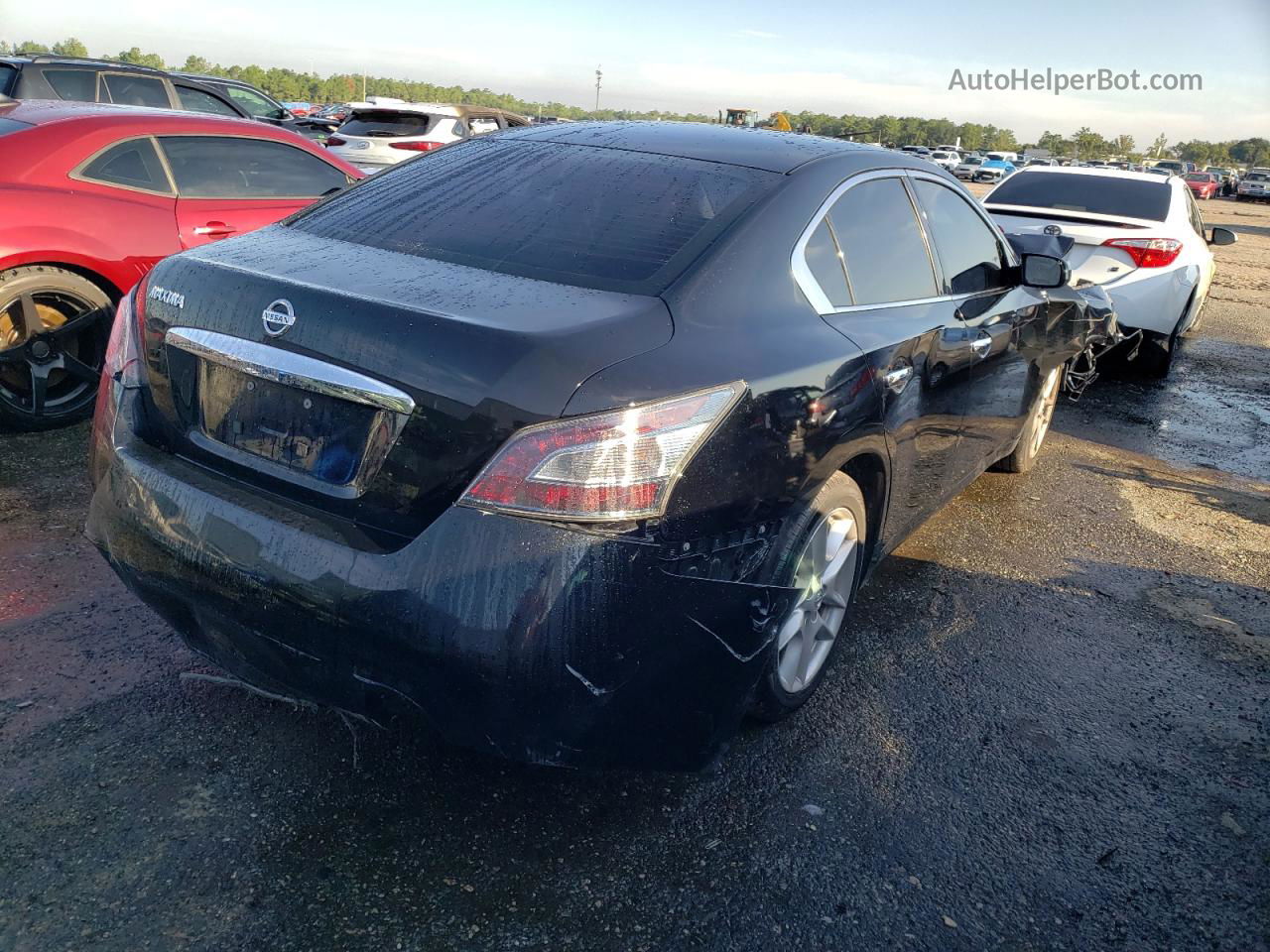 2014 Nissan Maxima S Black vin: 1N4AA5AP9EC443432