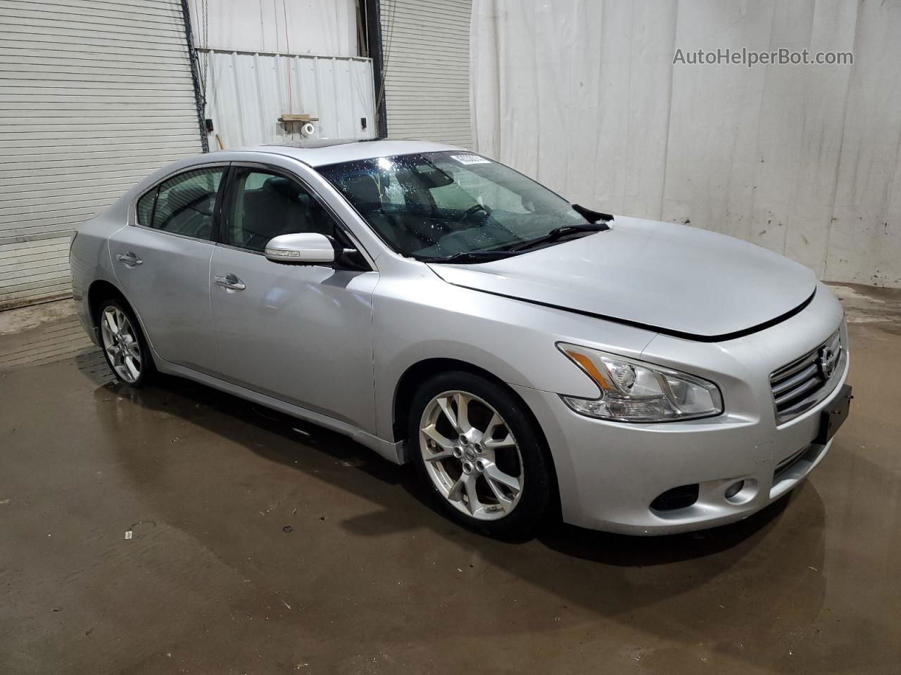 2014 Nissan Maxima S Серебряный vin: 1N4AA5AP9EC447089