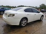 2014 Nissan Maxima S White vin: 1N4AA5AP9EC447965