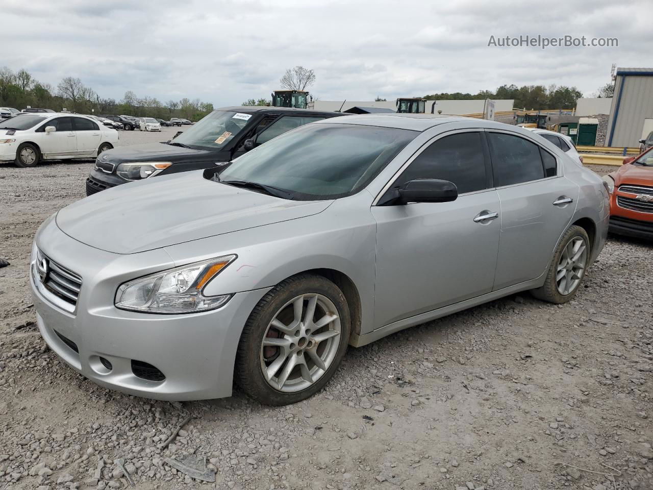 2014 Nissan Maxima S Silver vin: 1N4AA5AP9EC449229