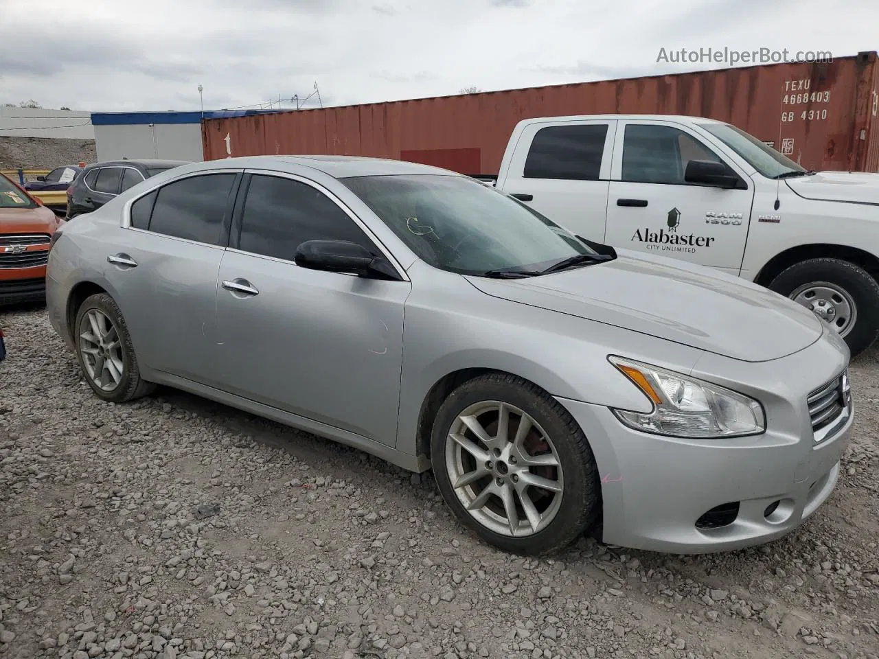 2014 Nissan Maxima S Silver vin: 1N4AA5AP9EC449229