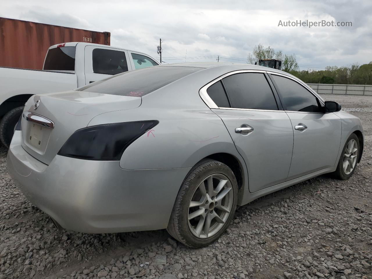 2014 Nissan Maxima S Silver vin: 1N4AA5AP9EC449229