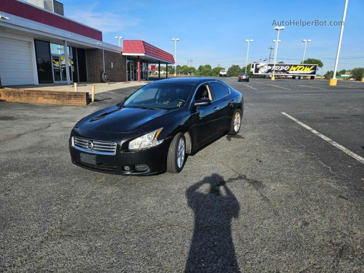 2014 Nissan Maxima S Black vin: 1N4AA5AP9EC464491