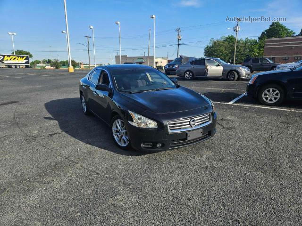 2014 Nissan Maxima S Black vin: 1N4AA5AP9EC464491