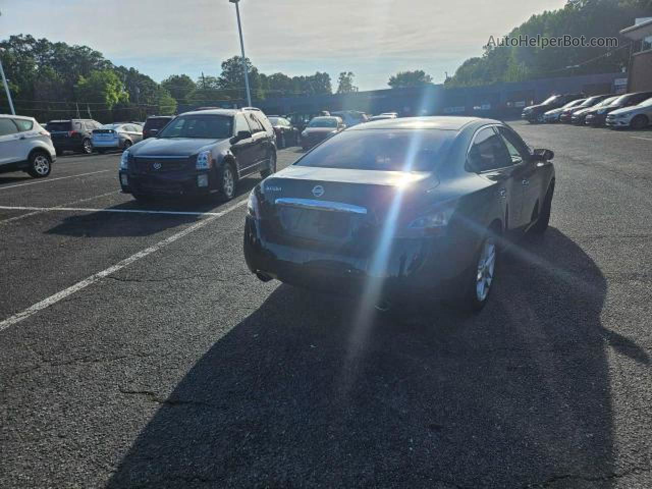 2014 Nissan Maxima S Black vin: 1N4AA5AP9EC464491