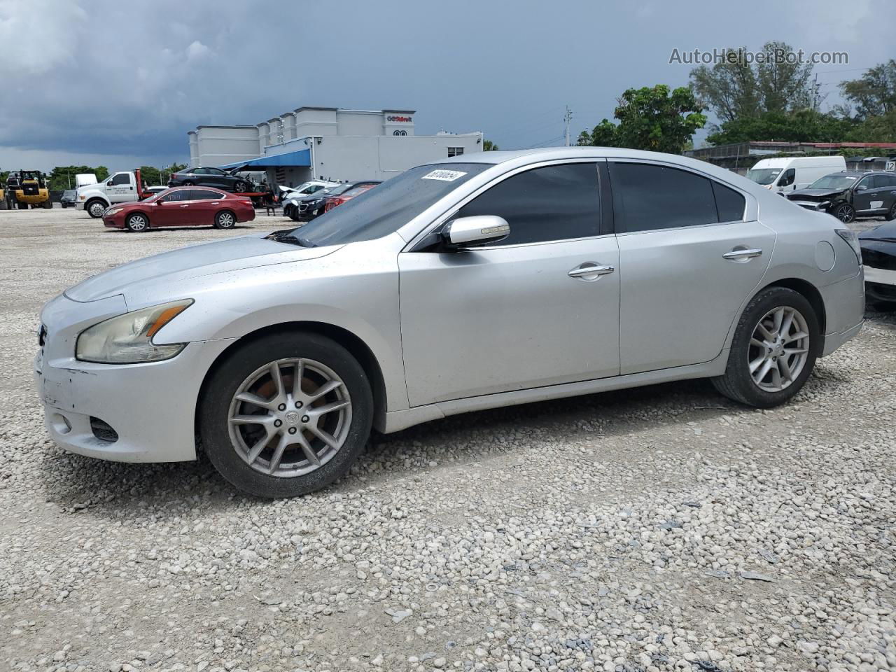 2014 Nissan Maxima S Silver vin: 1N4AA5AP9EC470744