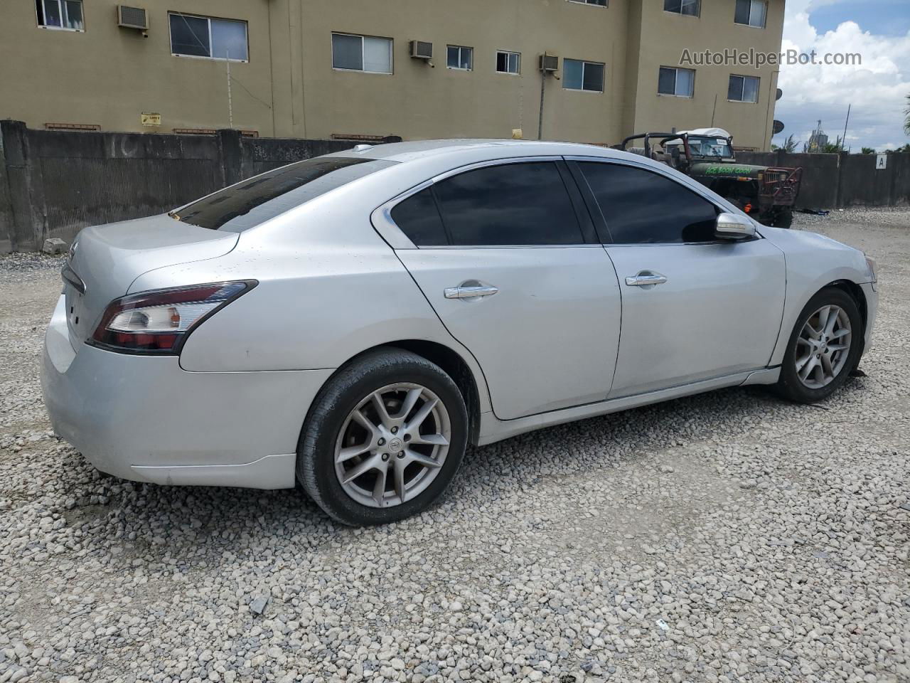 2014 Nissan Maxima S Silver vin: 1N4AA5AP9EC470744