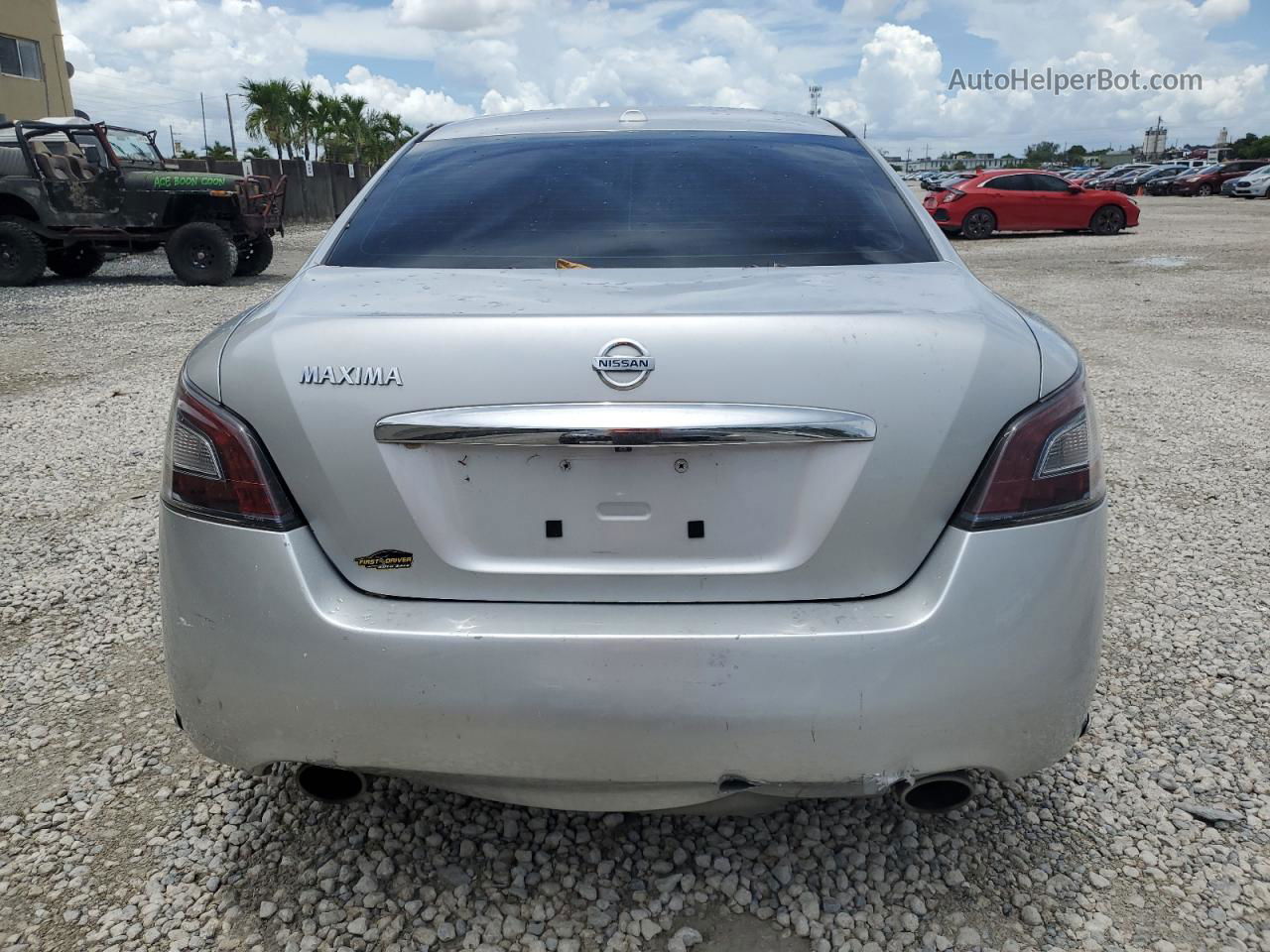 2014 Nissan Maxima S Silver vin: 1N4AA5AP9EC470744