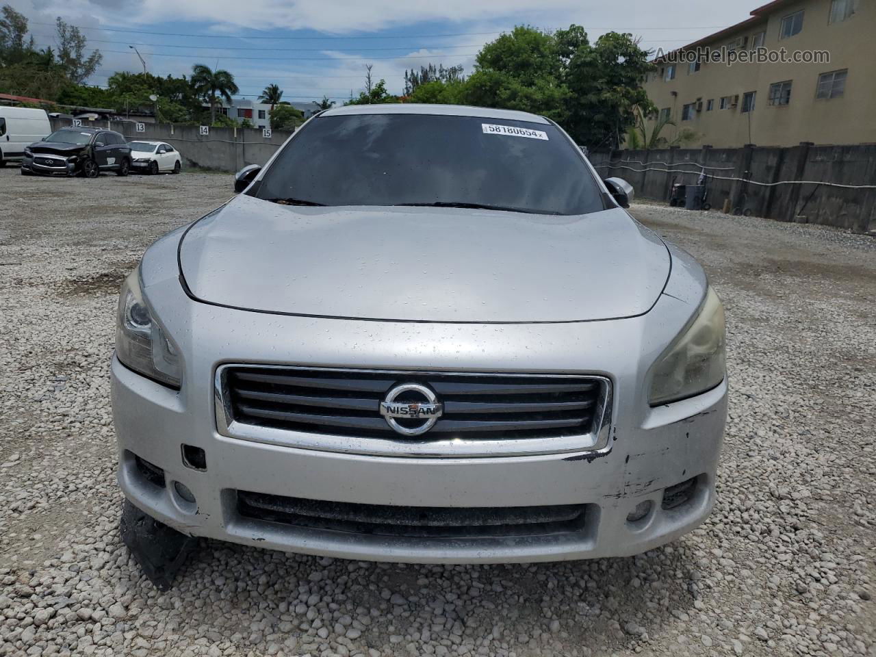 2014 Nissan Maxima S Silver vin: 1N4AA5AP9EC470744