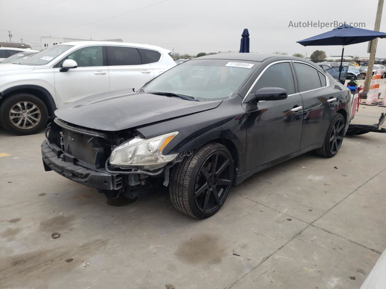 2014 Nissan Maxima S Black vin: 1N4AA5AP9EC476138