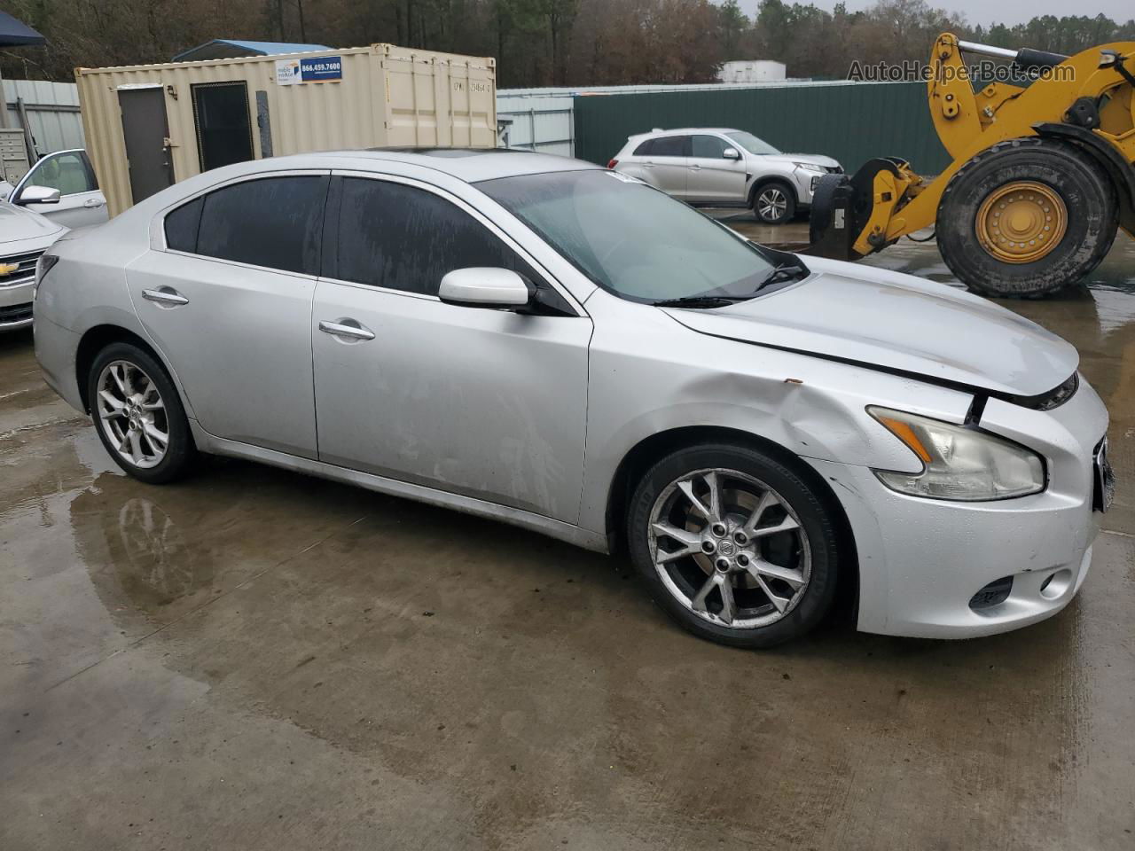 2014 Nissan Maxima S Серебряный vin: 1N4AA5AP9EC485311