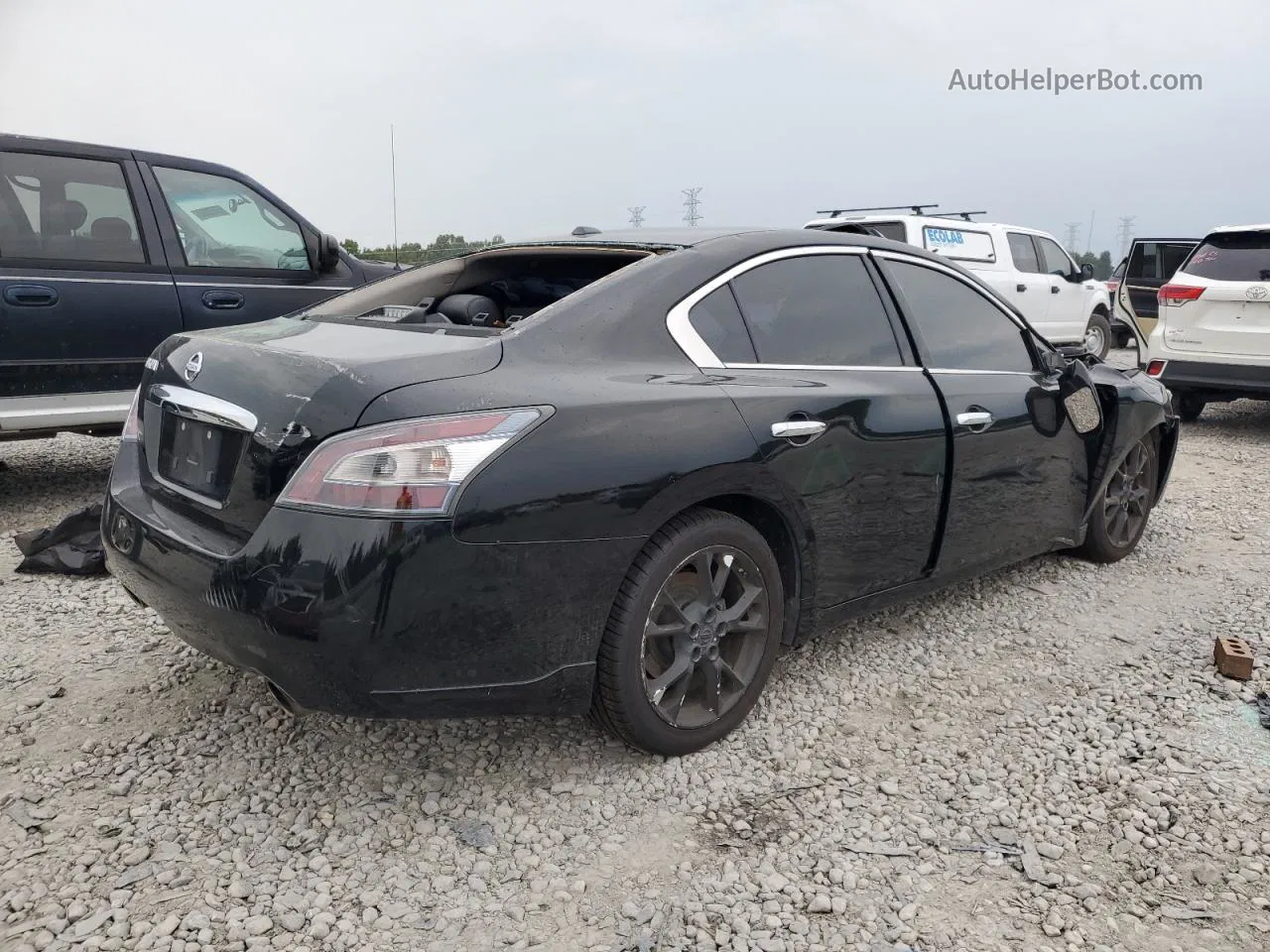 2014 Nissan Maxima S Black vin: 1N4AA5AP9EC915466