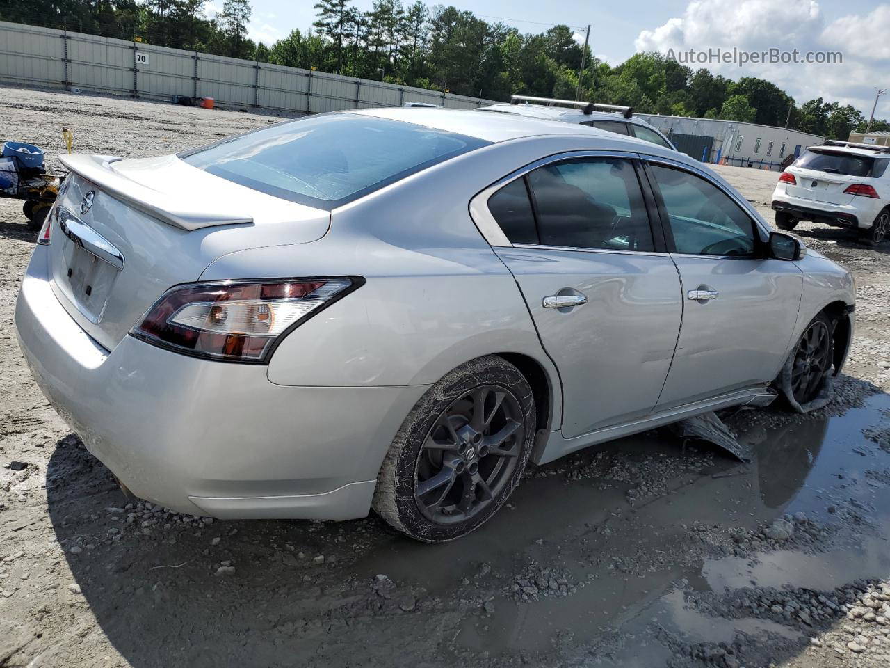 2014 Nissan Maxima S Silver vin: 1N4AA5APXEC912060