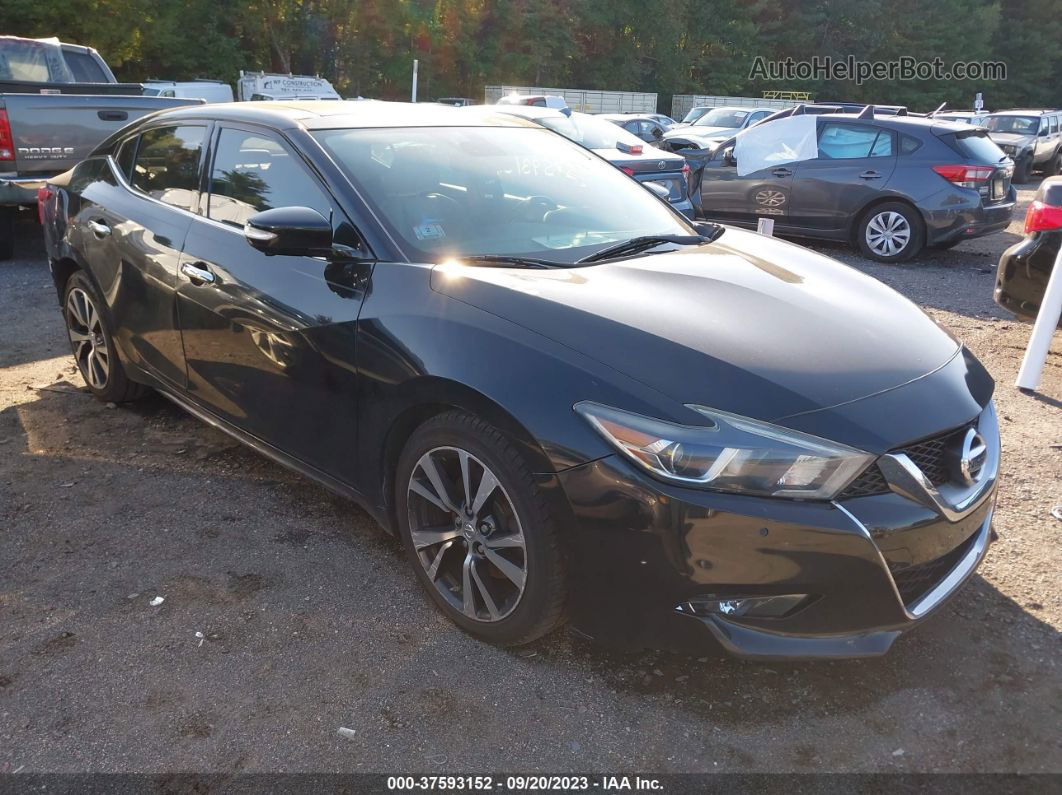 2016 Nissan Maxima 3.5 Platinum Черный vin: 1N4AA6AP0GC389236