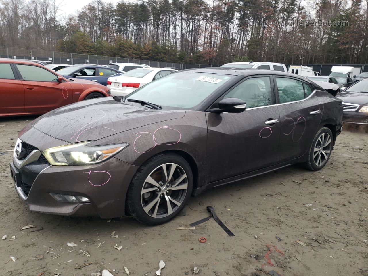 2016 Nissan Maxima 3.5s Brown vin: 1N4AA6AP0GC399636