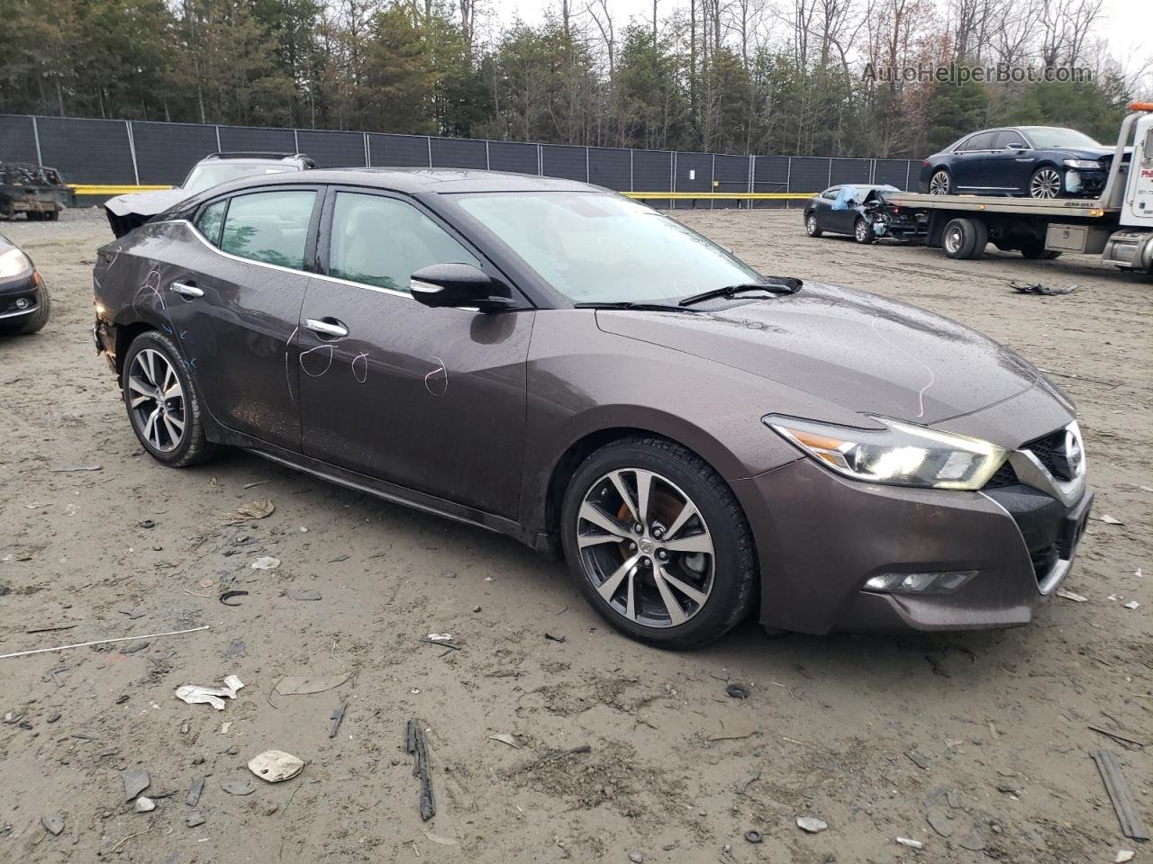 2016 Nissan Maxima 3.5s Brown vin: 1N4AA6AP0GC399636