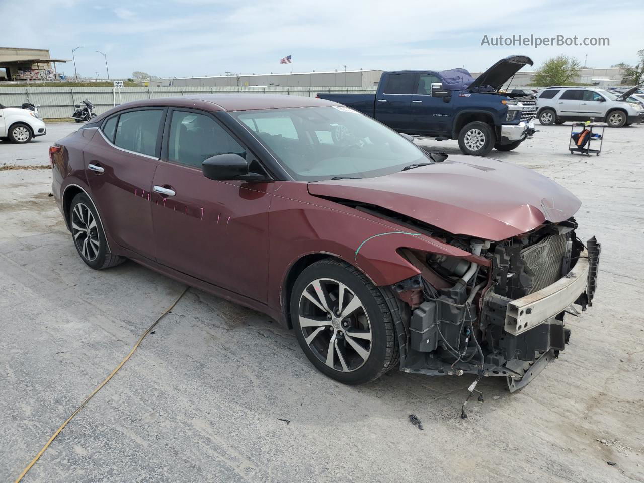 2016 Nissan Maxima 3.5s Burgundy vin: 1N4AA6AP0GC399782