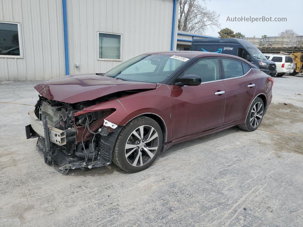 2016 Nissan Maxima 3.5s Burgundy vin: 1N4AA6AP0GC399782