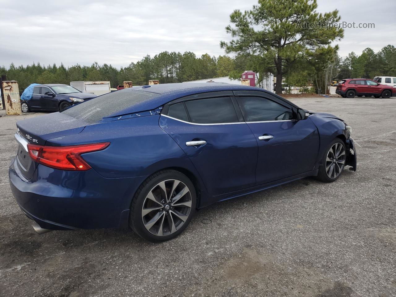 2016 Nissan Maxima 3.5s Blue vin: 1N4AA6AP0GC421361