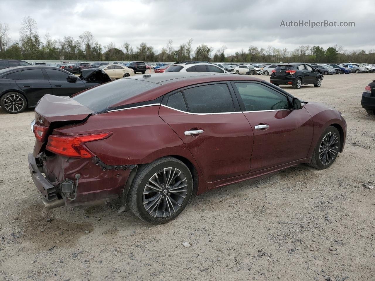 2016 Nissan Maxima 3.5s Burgundy vin: 1N4AA6AP0GC426009