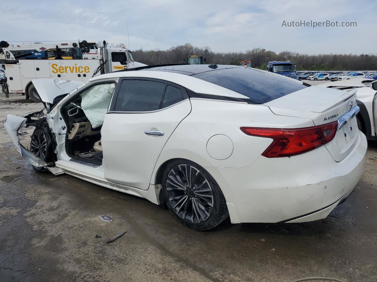 2016 Nissan Maxima 3.5s White vin: 1N4AA6AP0GC429833