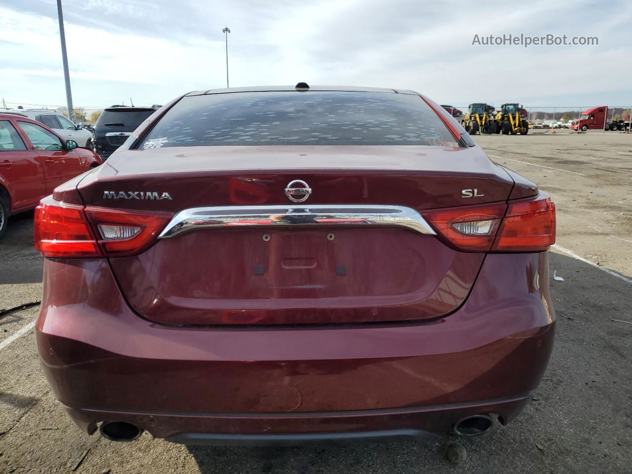 2016 Nissan Maxima 3.5s Red vin: 1N4AA6AP0GC433364