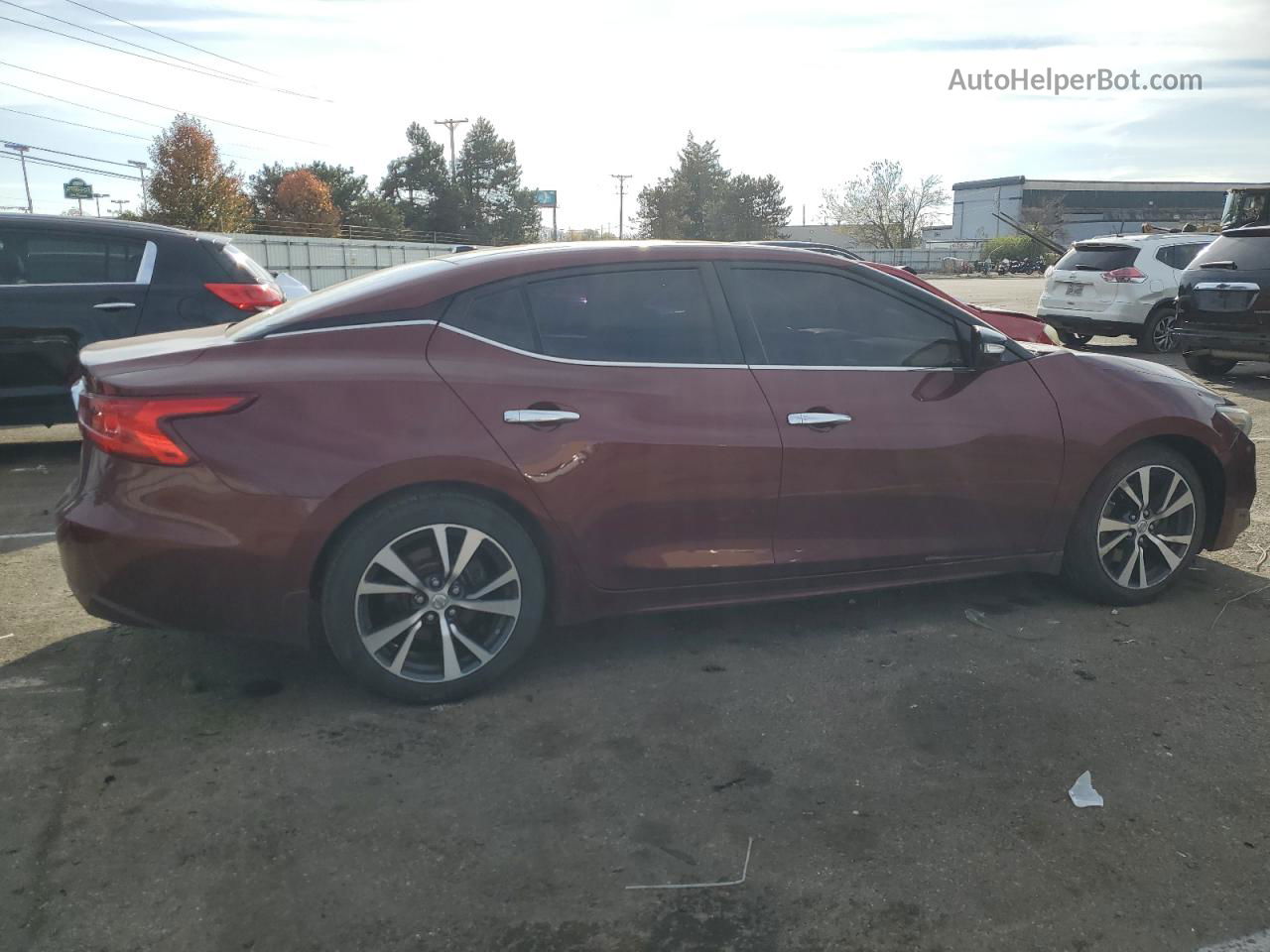 2016 Nissan Maxima 3.5s Красный vin: 1N4AA6AP0GC433364