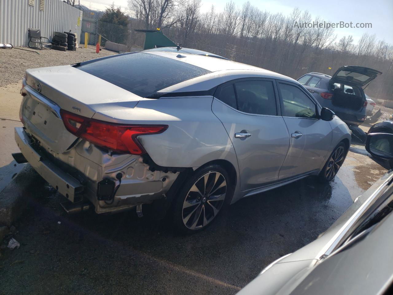 2016 Nissan Maxima 3.5s Серебряный vin: 1N4AA6AP0GC437804