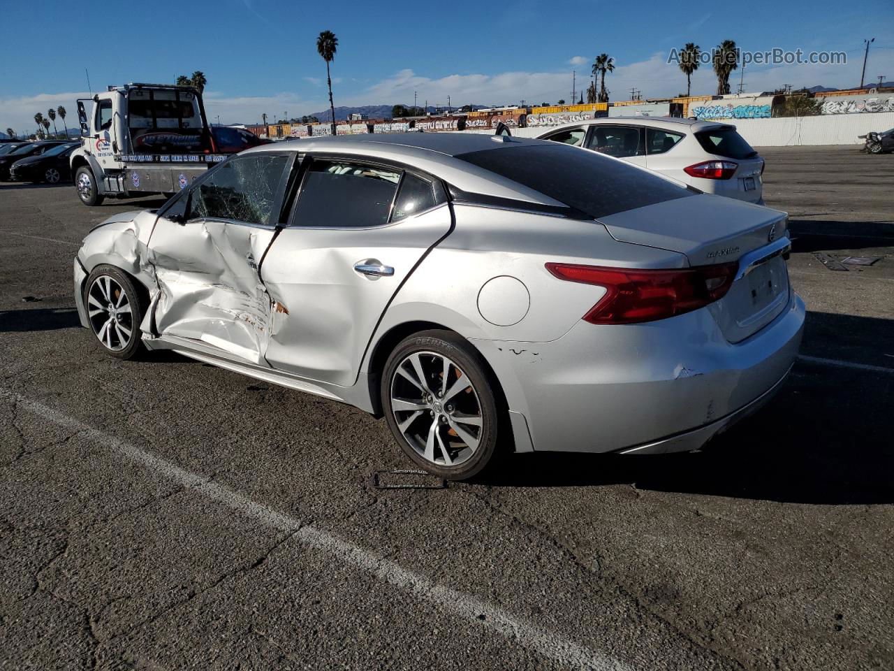 2016 Nissan Maxima 3.5s Silver vin: 1N4AA6AP0GC447829