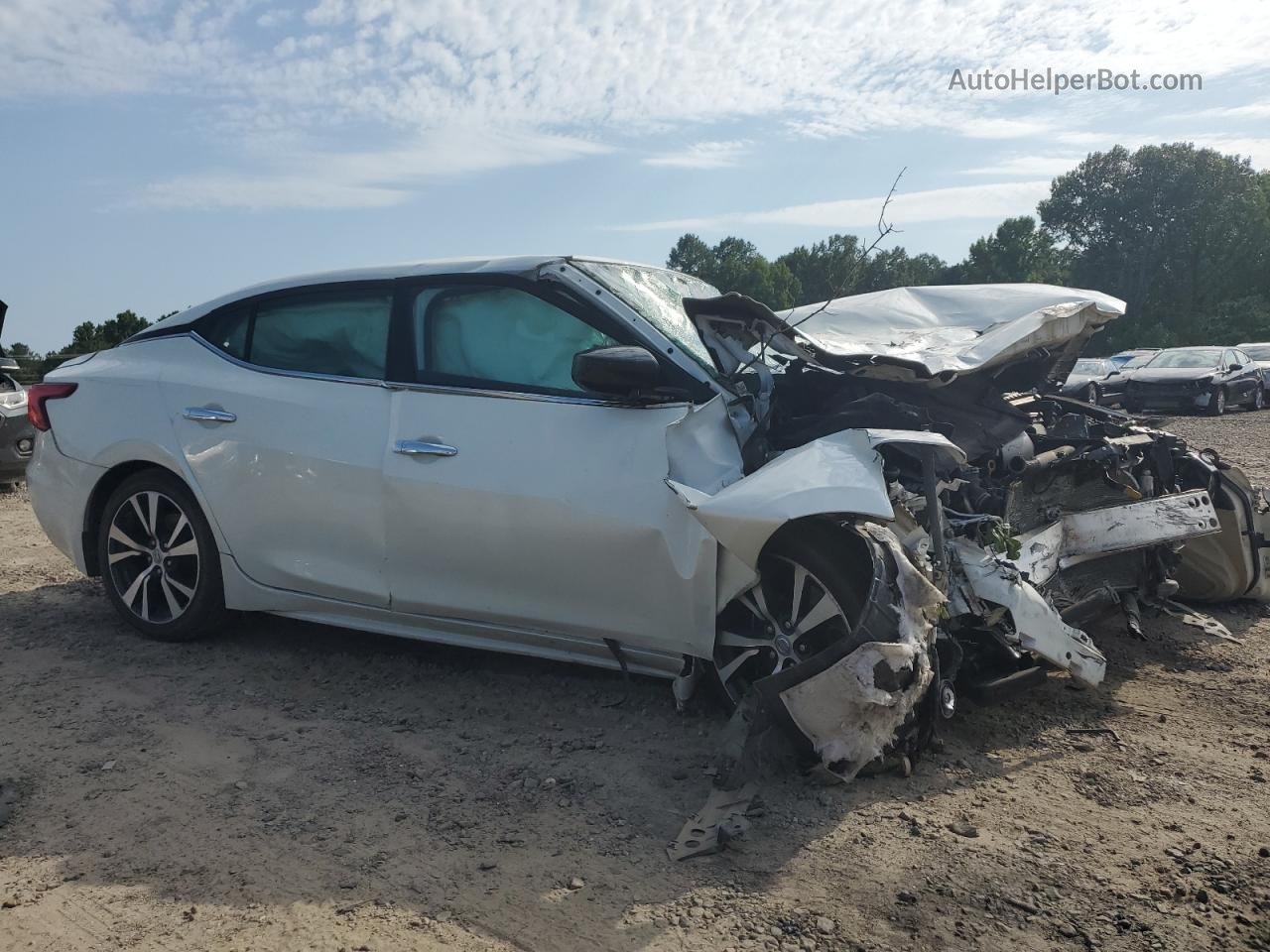 2017 Nissan Maxima 3.5s White vin: 1N4AA6AP0HC369330