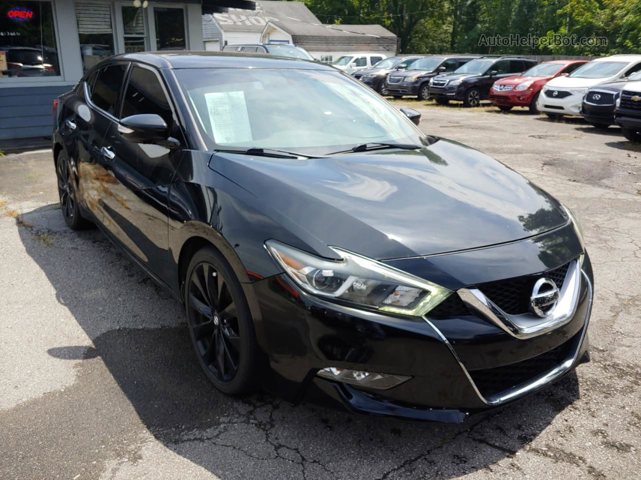 2017 Nissan Maxima 3.5s Черный vin: 1N4AA6AP0HC380439