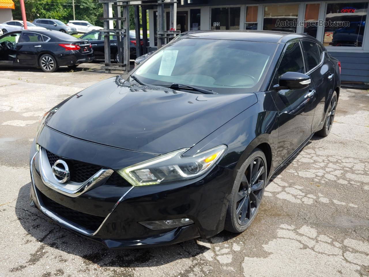 2017 Nissan Maxima 3.5s Черный vin: 1N4AA6AP0HC380439