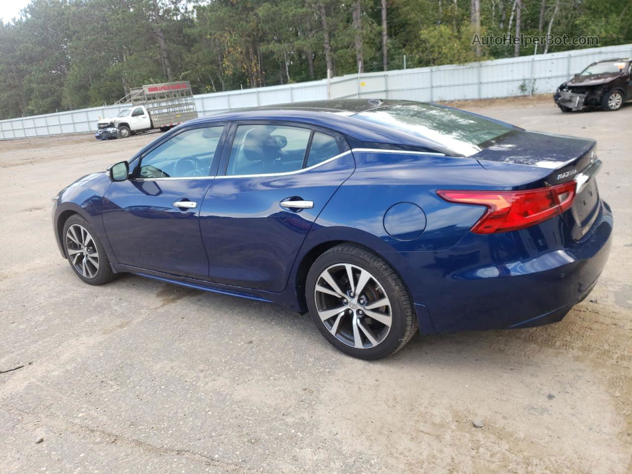 2017 Nissan Maxima 3.5s Синий vin: 1N4AA6AP0HC385740