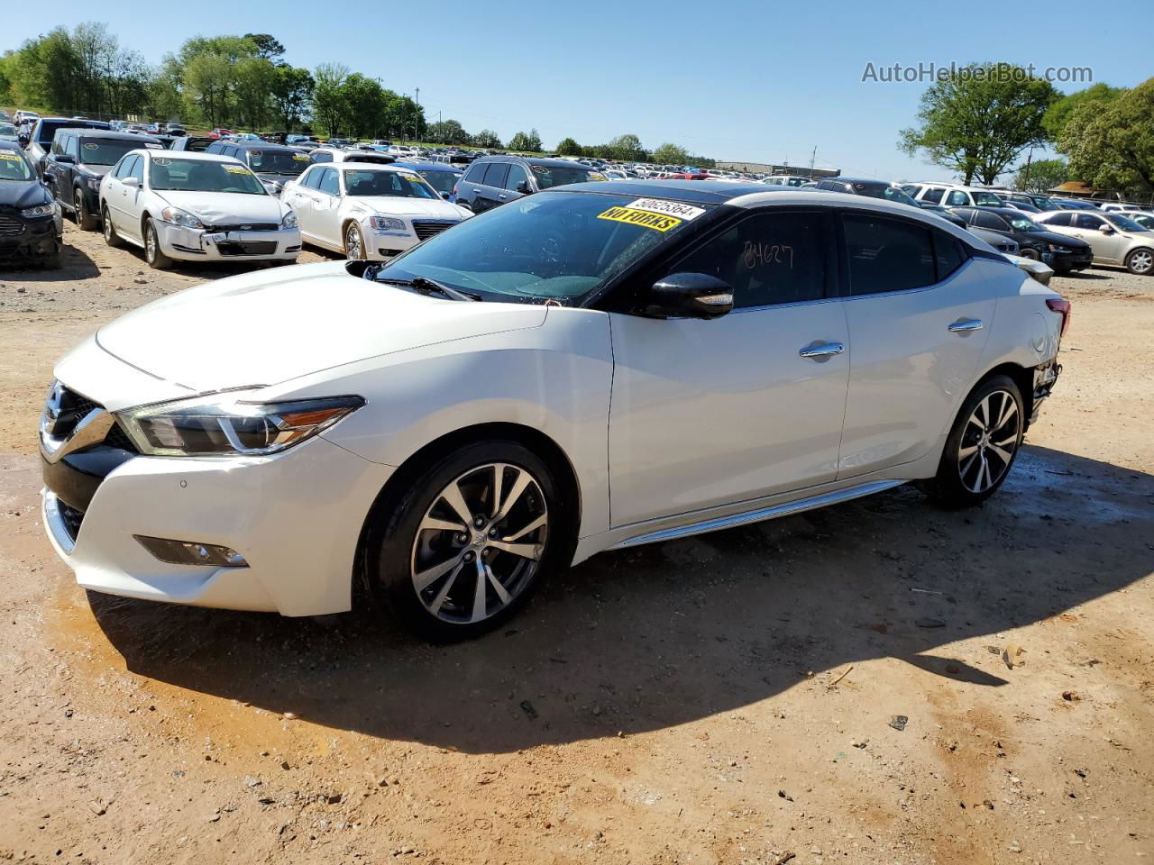 2017 Nissan Maxima 3.5s White vin: 1N4AA6AP0HC391473