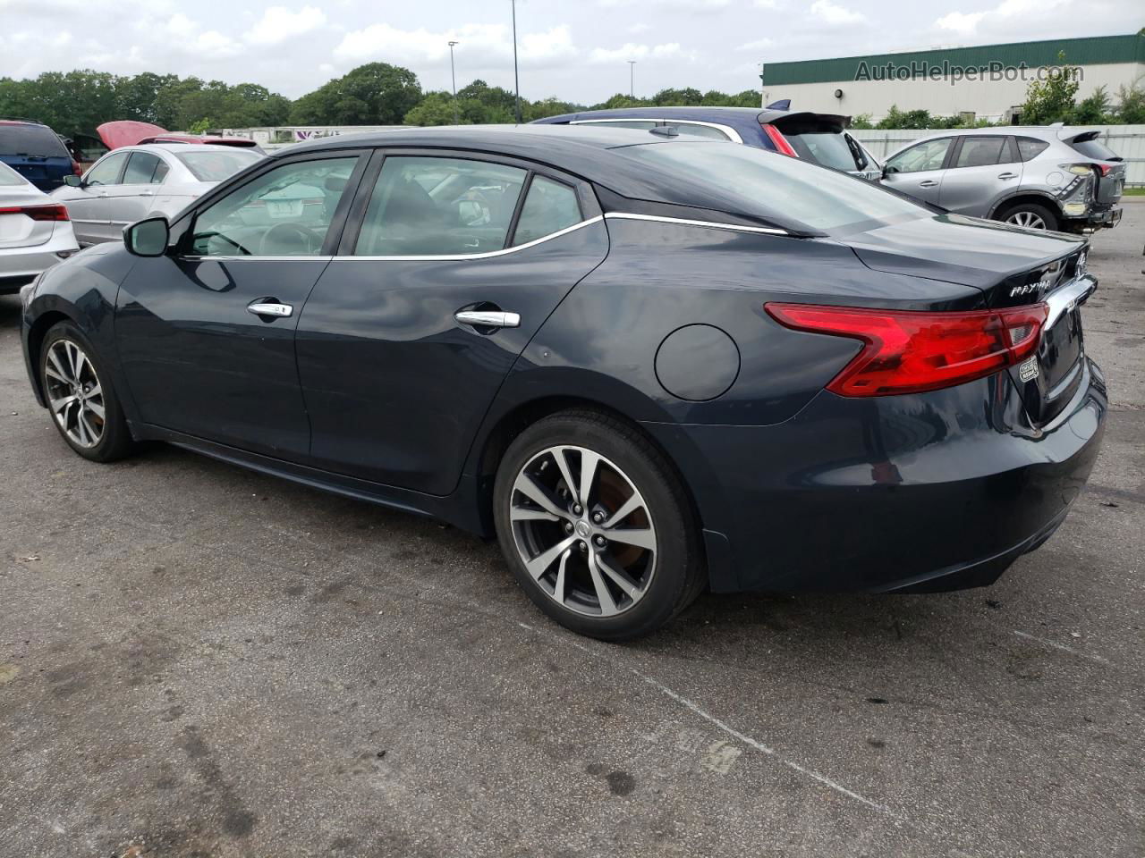 2017 Nissan Maxima 3.5s Синий vin: 1N4AA6AP0HC391554